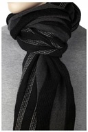 GREG Široký veľký XL pánsky šál GRAPHITE BLACK a1 GREG Široký veľký XL pánsky šál GRAPHITE BLACK a1