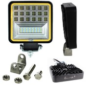 LED PRACOVNÁ LAMPA 42 LED HALOGÉN 126W DVE FUNKCIE SVETLA 12-24V LED PRACOVNÁ LAMPA 42 LED HALOGÉN 126W DVE FUNKCIE SVETLA 12-24V