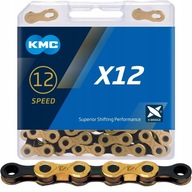 KMC X12 reťaz 126 článkov / zlato - čierna BOX KMC X12 reťaz 126 článkov / zlato - čierna BOX