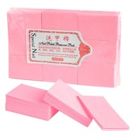 Bezprašné tampóny Cube 1000ks Ružové vatové tampóny na manikúru