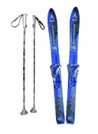 Lyže s palicami pre deti na učenie lyžovania, 90 cm