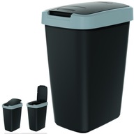 Odpadkový kôš, separácia 12 L - sivo/čierna Odpadkový kôš, separácia 12 L - sivo/čierna