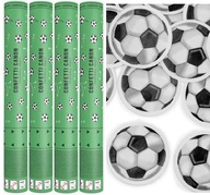 Pop TUBES Strelecké konfety FUTBALOVÉ loptičky Narodeninové 40cm 4 ks.