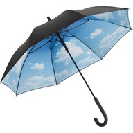 Dlhý dáždnik s vnútornou potlačou oblakov + UV