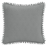 Tmavosivá dekoračná obliečka na vankúš do spálne 45cm boho Tmavosivá dekoračná obliečka na vankúš do spálne 45cm boho