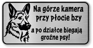 Pozor pes znak - nemecký ovčiak vtipný Pozor pes znak - nemecký ovčiak vtipný
