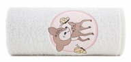 Detský uterák 50x90 Baby biely jeleň 450g/m2 Detský uterák 50x90 Baby biely jeleň 450g/m2