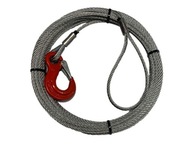 oceľové lano Loop-Hook - 6mm x 25m 2,60t 6x19 oceľové lano Loop-Hook - 6mm x 25m 2,60t 6x19
