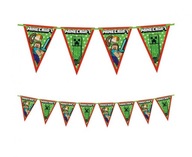 Banner Garland Minecraft Flags 230 cm Banner Garland Minecraft Flags 230 cm
