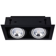 Zápustné svietidlo DOWNLIGHT, čierne, obdĺžnikové, 2P Zápustné svietidlo DOWNLIGHT, čierne, obdĺžnikové, 2P