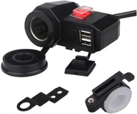 NABÍJAČKA NA MOTORKU ZAPAĽOVAČ ZÁSUVKA 12V 2x USB