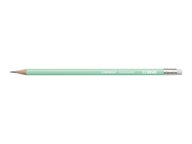 Pastelová ceruzka Stabilo HB zelená s gumou Swano