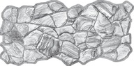 PVC nástenné panely Silver Grey Stone 3D 27349 PVC nástenné panely Silver Grey Stone 3D 27349