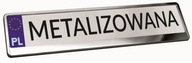 Strieborný kovový rám ŠPZ Strieborný kovový rám ŠPZ