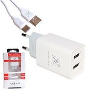Maxximus USB 3.1A nástenná nabíjačka + kábel TYP C Maxximus USB 3.1A nástenná nabíjačka + kábel TYP C