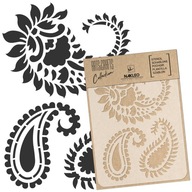 DIY Scrapboating DeCoupage šablóna, viacnásobné použitie 21x30cm A4 Paisley Pattern