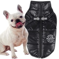 DOG JACKET nepremokavá bunda s oblečením HARNESS STAR čierna 3XL DOG JACKET nepremokavá bunda s oblečením HARNESS STAR čierna 3XL