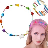 HLAVA VENEC ČELENKA PRE DIEVČA S KVETMI NA FESTIVAL FESTIVAL LED 5x HLAVA VENEC ČELENKA PRE DIEVČA S KVETMI NA FESTIVAL FESTIVAL LED 5x