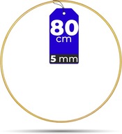Ráfik GOLD MAT 80 cm 5 mm vyrobený z hrubého kovového drôtu