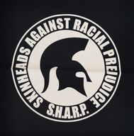 S.H.A.R.P. veľká nášivka EKRAN Skinhead proti rasovým predsudkom punk S.H.A.R.P. veľká nášivka EKRAN Skinhead proti rasovým predsudkom punk