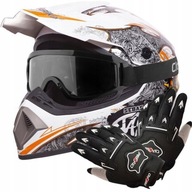 LIGHT ENDURO QUAD XL KRÍŽNA PRILBA + OKULIARE + SADA RUKAVICE LIGHT ENDURO QUAD XL KRÍŽNA PRILBA + OKULIARE + SADA RUKAVICE