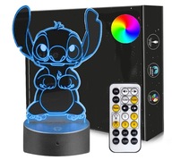 3D LED nočná lampa LILO I STICH USB + RGB diaľkový ovládač 3D LED nočná lampa LILO I STICH USB + RGB diaľkový ovládač