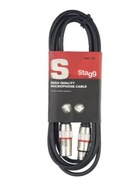 STAGG SMC6-RD mikrofónový kábel 6m (XLR/XLR)
