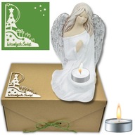 Anjel TEALIGHT Dekorácia VIANOČNÝ DARČEK