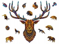 Drevené puzzle pre dospelých Premium Deer XXL