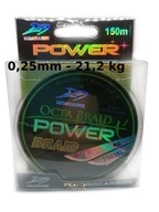 OCTA BRAID POWER X4 oplet 0,25 mm 21,2 kg 150 M Z