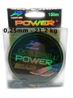 OCTA BRAID POWER X4 oplet 0,25 mm 21,2 kg 150 M Z OCTA BRAID POWER X4 oplet 0,25 mm 21,2 kg 150 M Z
