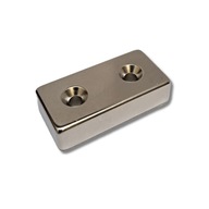 NEODYMOVÝ MAGNET 40x20x10 mm NA SKRUT NEODYMOVÝ MAGNET 40x20x10 mm NA SKRUT
