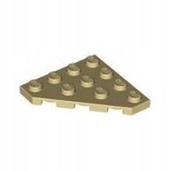 Lego Diagonal Plate 4x4 30503 4569474 Tan 1ks. Nový