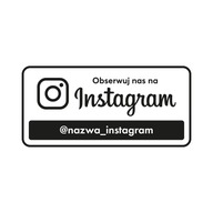 Nálepka s menom INSTAGRAM | 30x15 cm Nálepka s menom INSTAGRAM | 30x15 cm