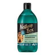 Nature Box Men vlasový šampón vlašský orech 385 ml