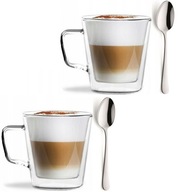 VIALLI 2 TERMÁLNE POHÁRKY KÁVA ČAJ LATTE CAPPUCINO DIVA LYŽIČKY