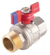 Ferro F-POWER samec vsuvkový guľový ventil s 3/4 motýľom Ferro F-POWER samec vsuvkový guľový ventil s 3/4 motýľom