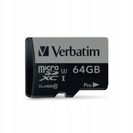Pamäťová karta Verbatim 64 GB Class 10 UH Micro SDXC