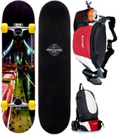 FAREBNÝ MLÁDEŽSKÝ MASÍVNY SKATEBOARD + ZADARMO FAREBNÝ MLÁDEŽSKÝ MASÍVNY SKATEBOARD + ZADARMO