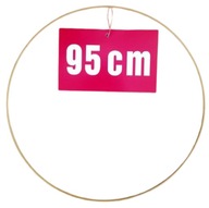 ZLATÝ MATNÝ prsteň/ráfik na lapače snov/makramé 95cm ZLATÝ MATNÝ prsteň/ráfik na lapače snov/makramé 95cm