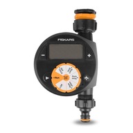 FISKARS Timer Jednoduchý ovládač zavlažovania, čierny