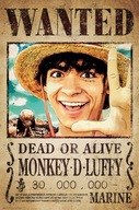 Originál plagát One Piece Wanted Monkey 61x91,5 Originál plagát One Piece Wanted Monkey 61x91,5