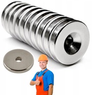 Neodymový prstencový magnet 14x3 mm 10 kusov