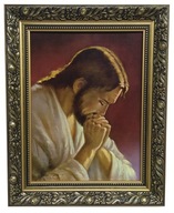 OBRAZ V ZLATOM RÁME 40X50 MODLITÍ SA JEŽIŠA OBRAZ V ZLATOM RÁME 40X50 MODLITÍ SA JEŽIŠA