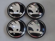 4 x Stredové krytky Emblémy na disky ŠKODA 65 mm 4 x Stredové krytky Emblémy na disky ŠKODA 65 mm