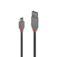Lindy 36725 USB 2.0 A - Mini-B Anthra Line kábel - 5m Lindy 36725 USB 2.0 A - Mini-B Anthra Line kábel - 5m