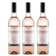 VENDOME ROSE nealkoholický nápoj z ružového vína, polosuché, 3 fľaše