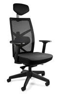 TUNE Black otočná stolička Jedinečné ergonomické kreslo