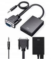ADAPTÉROVÝ KÁBEL VGA HDMI FULL HD D-SUB AUDIO KÁBEL ADAPTÉROVÝ KÁBEL VGA HDMI FULL HD D-SUB AUDIO KÁBEL