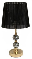 Čierna elektrická nočná lampa do obývačky